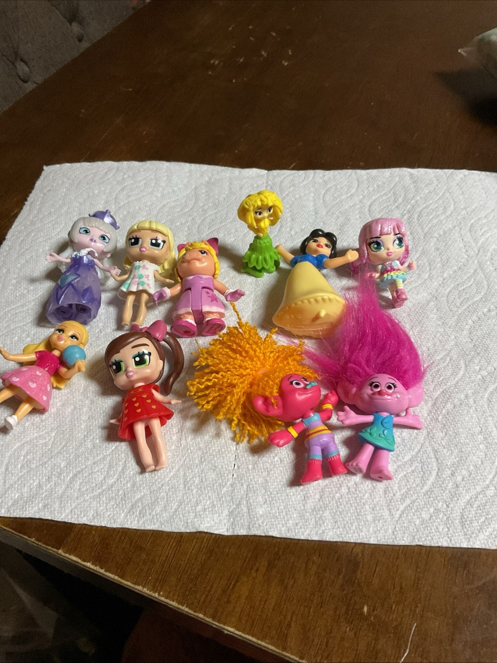 Assorted Kids Dolls Toy Pack - Pink, Yellow, Purple, Green